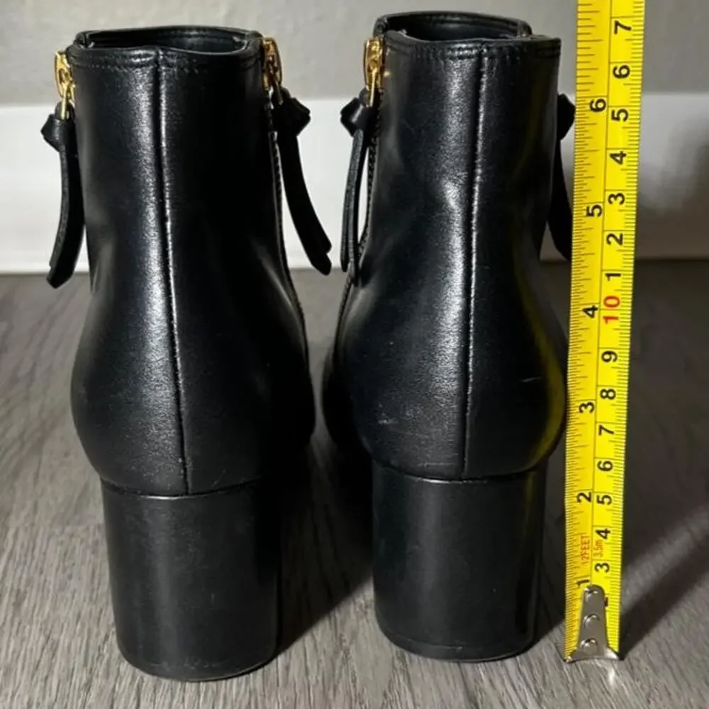 Cole haan black leather ankle Boots